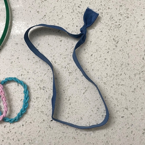 Bundle of Hair Accessories, Hibiscus Hair Clips, Rainbow Hair Ties, Head Bands - Picture 6 of 8